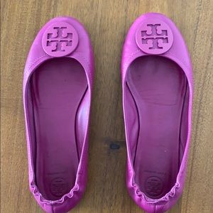 Tory Burch Fuchsia Ballet Flats 9.5